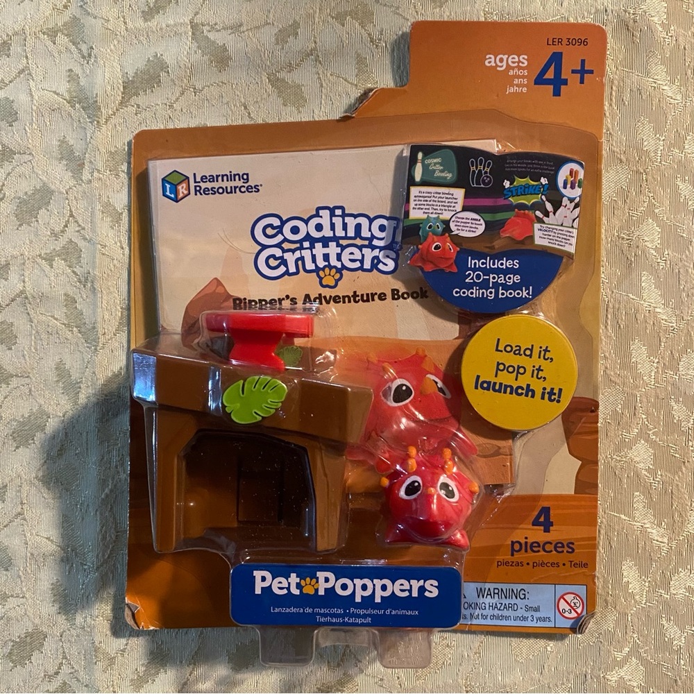 Learning Resources Coding Critters Ripper’s Adventure Book Pet Poppers Toy